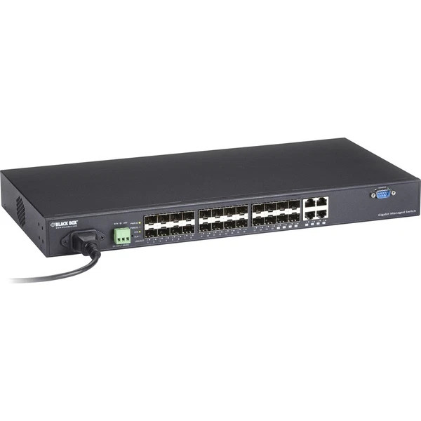 LGB5124AR2 | Black Box | 24-Port SFP Gigabit Managed Fiber Switch
