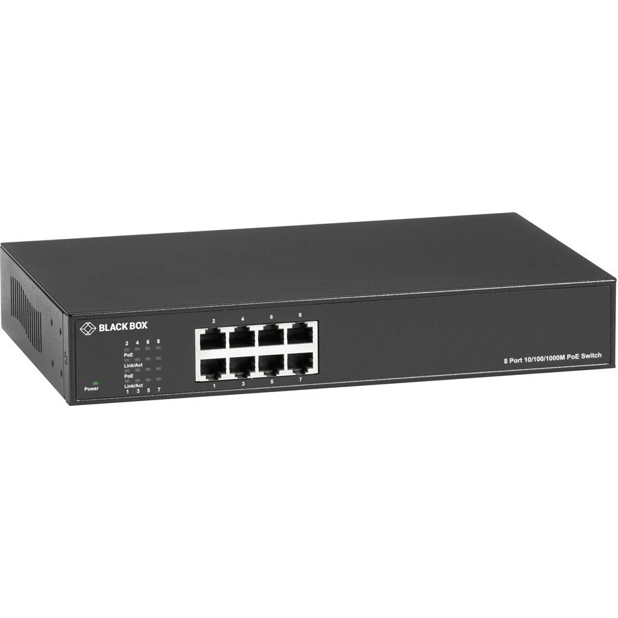 LPB1308A-R2 | Black Box | LPB1300 Series Gigabit Ethernet PoE+ Switch