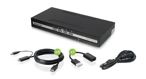 GCS1314TAA4C | Iogear | 4-Port Single View HDMI Kvm Switch Pp4.0 TAA