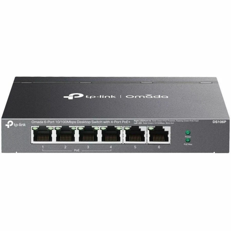 DS106P | TP-Link | Omada 6-Port 10/100Mbps Unmanaged Desktop Switch