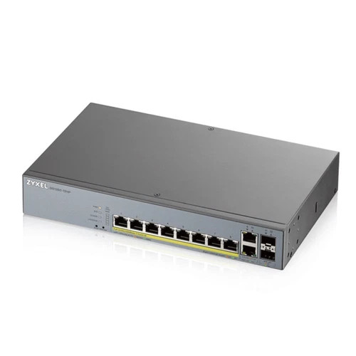 GS1350-12HP | Zyxel | 8-Port Gigabit Smart Nebula Cloud Managed PoE Switch