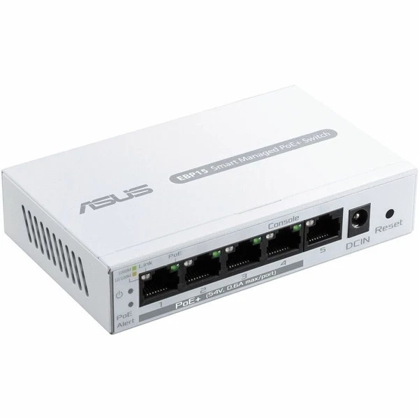 EBP15 | Asus | 5-Port GbE Smart Managed PoE+ Switch 4 PoE+ ports 60W