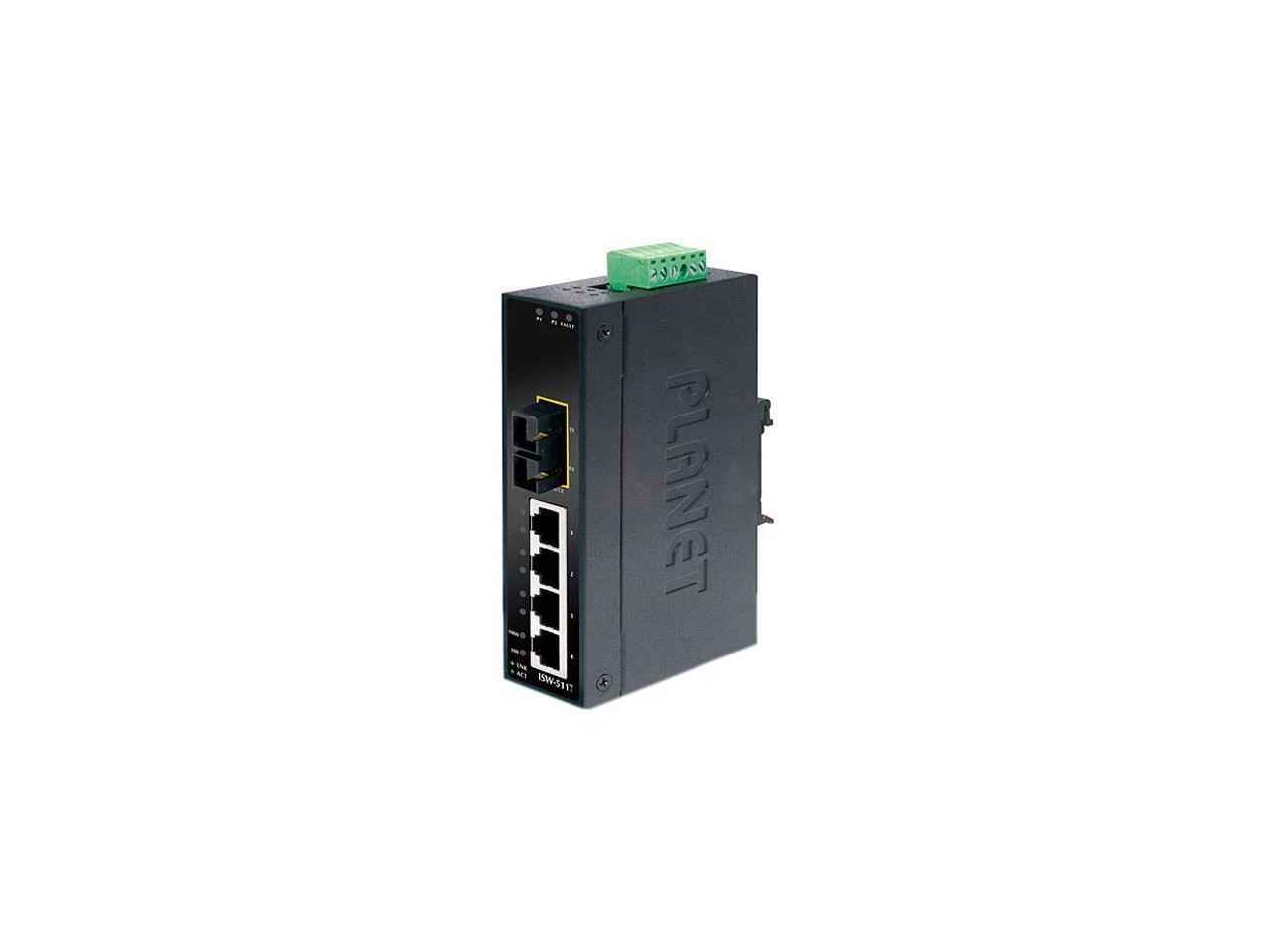 ISW-511TS15 | Planet | 4+1 100FX Port Single-mode Industrial Ethernet Switch15km