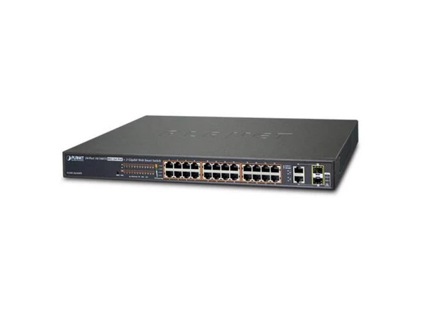 FGSW-2624HPS | Planet | 24-Port 10/100TX 802.3at PoE + 2-Port Gigabit TP SFP Combo