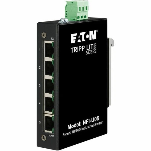 NFIU05 | Tripp Lite | 5-Port 10/100Mbps DIN/Wall Mount Unmanaged Ethernet Switch
