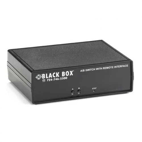 SW1040A | Black Box | CAT6 A/B Switch Latching RJ45 Dry Contact Manual TAA Compliant