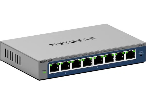 GS108E-400NAS | Netgear | GS108E Ethernet Switch 8 PortsGigabit Ethernet10/100/1000Base-T