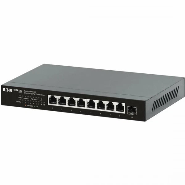NG8POE-M2 | Eaton | 8-Port 2.5 Gbps Desktop Gigabit Ethernet Unmanaged Switch