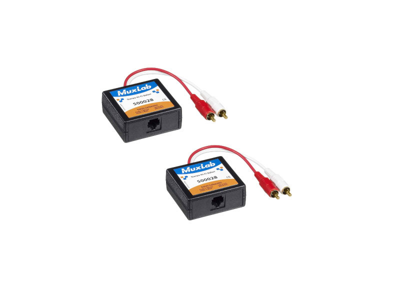 500028-2PK | Muxlab | 2pk 500028 Stereo Hi-fi Balun Accs