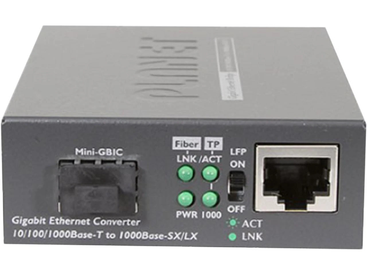 GT-805A | Planet | 10/100/1000Base-T to 1000FX SFP Media Converter