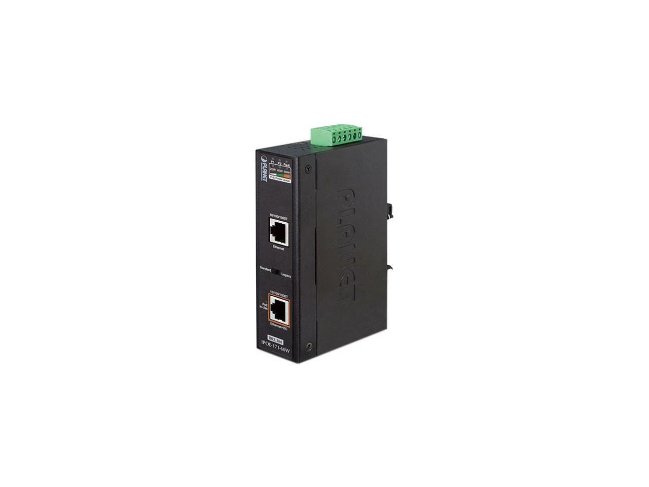 IPOE-171-60W | Planet | Industrial Single-Port 10/100/1000 Mbps 802.3bt PoE Injector