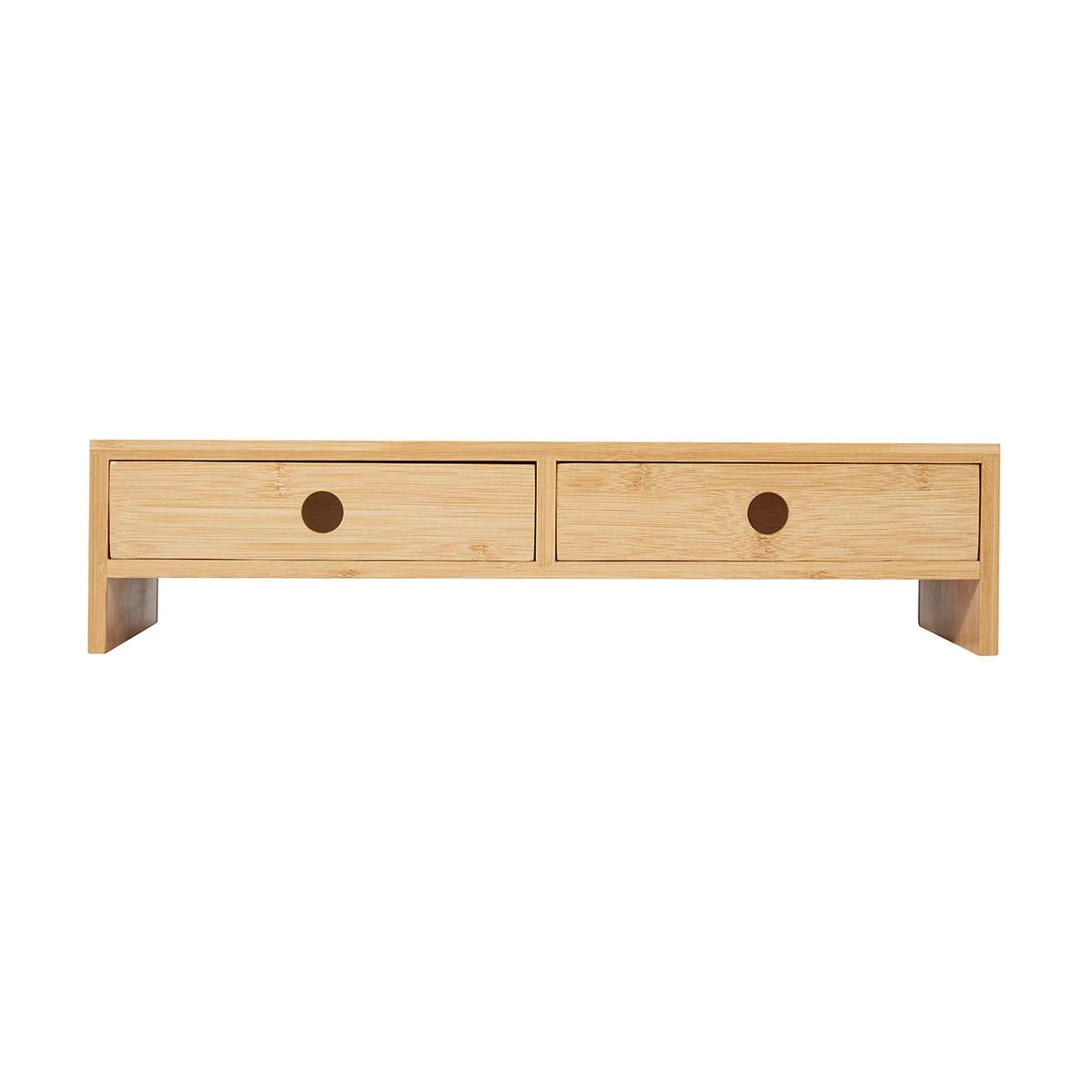71008 | Officemate | Bamboo Desktop Monitor Stand
