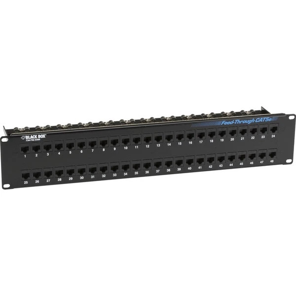 JPM810A-R2 | Black Box | CAT5e Feed-Through Patch Panel 2U Unshielded 48-Port