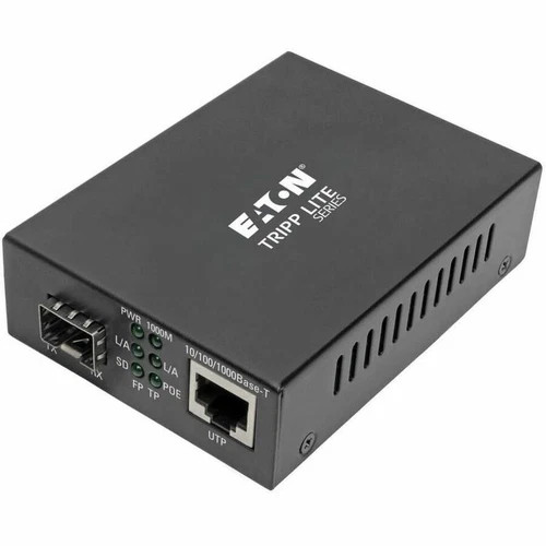 N785INTPSFP | Tripp Lite | Gigabit SFP Fiber to Ethernet POE+ Media Converter