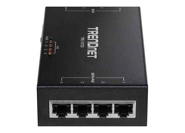 TPE-147GI | TRENDnet | 65 Watt 4-Port Gb POEplus Injector