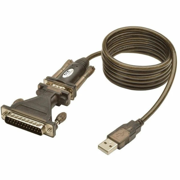 U209005DB25 | Tripp Lite | USB-A to DB25 Serial Adapter Cable