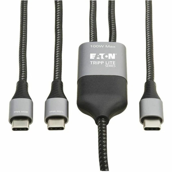 U420P2X6100W | Tripp Lite | 2-in-1 USB-C Charging Cable/Splitter