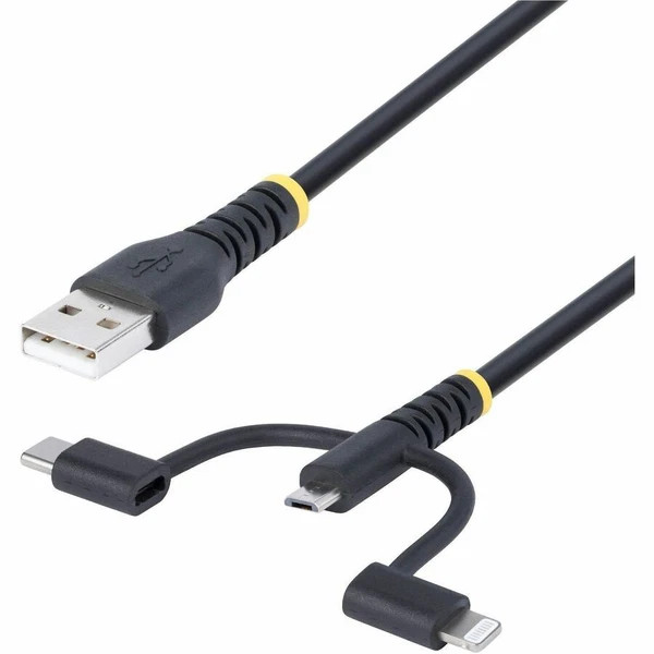 RLTCUB1MBK | StarTech | 3.3ft Rugged USB Multi Charging Cable
