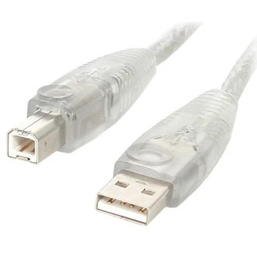USB2HAB6T | StarTech | Transparent USB 2.0 Cable A to B USB Cable USB to USB