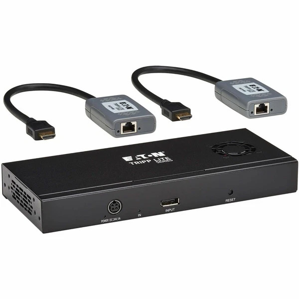 B156E-002-H8K-K | Tripp Lite | Eaton Series 2-Port DisplayPort to HDMI Splitter/Extender Kit over