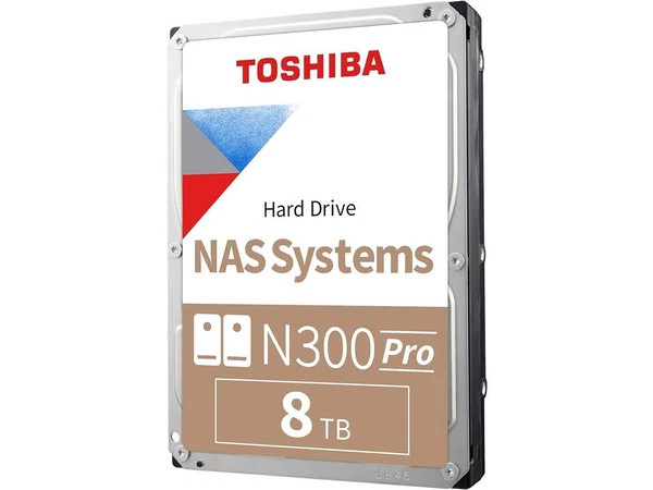HDWG780UZSVB | Toshiba | N300 Pro 8TB NAS 3.5-Inch Internal Hard DriveCMR SATA 6 Gb/s 7200 RPM