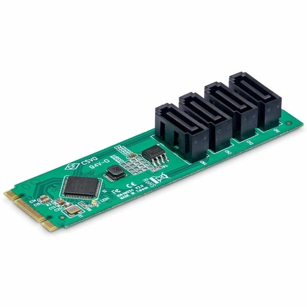 4P-SATA-M2-ADAPTER | StarTech | 4-Port M.2 to SATA Adapter Card