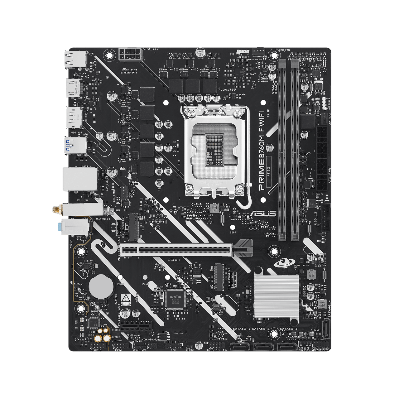 B760M-F | Asus | B760M-F LGA1700 DDR5 Micro-ATX Motherboard