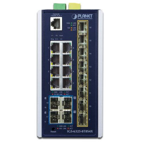 IGS-6325-8T8S4X | Planet | 8-Port Gigabit 10G Industrial Switch