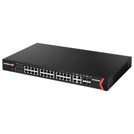 GS-5424PLC | Edimax | 24-Port Gigabit PoE+ Smart Switch