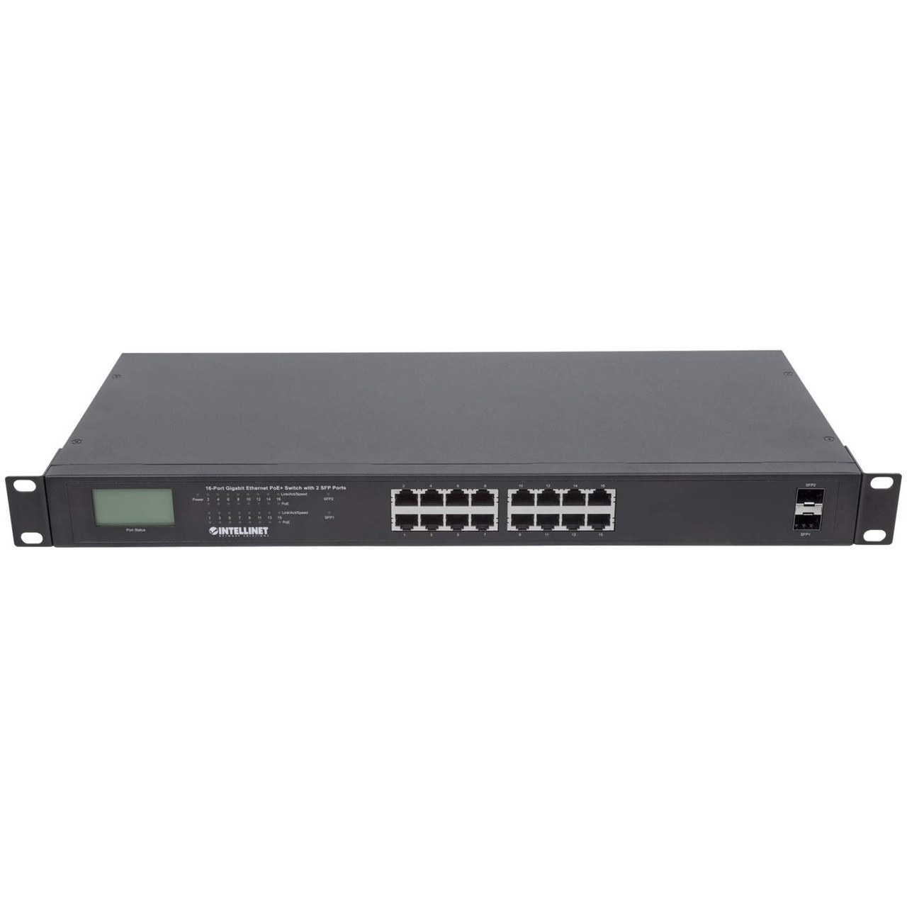 561259 | Intellinet | 16-Port Gigabit PoE+ Network Switch