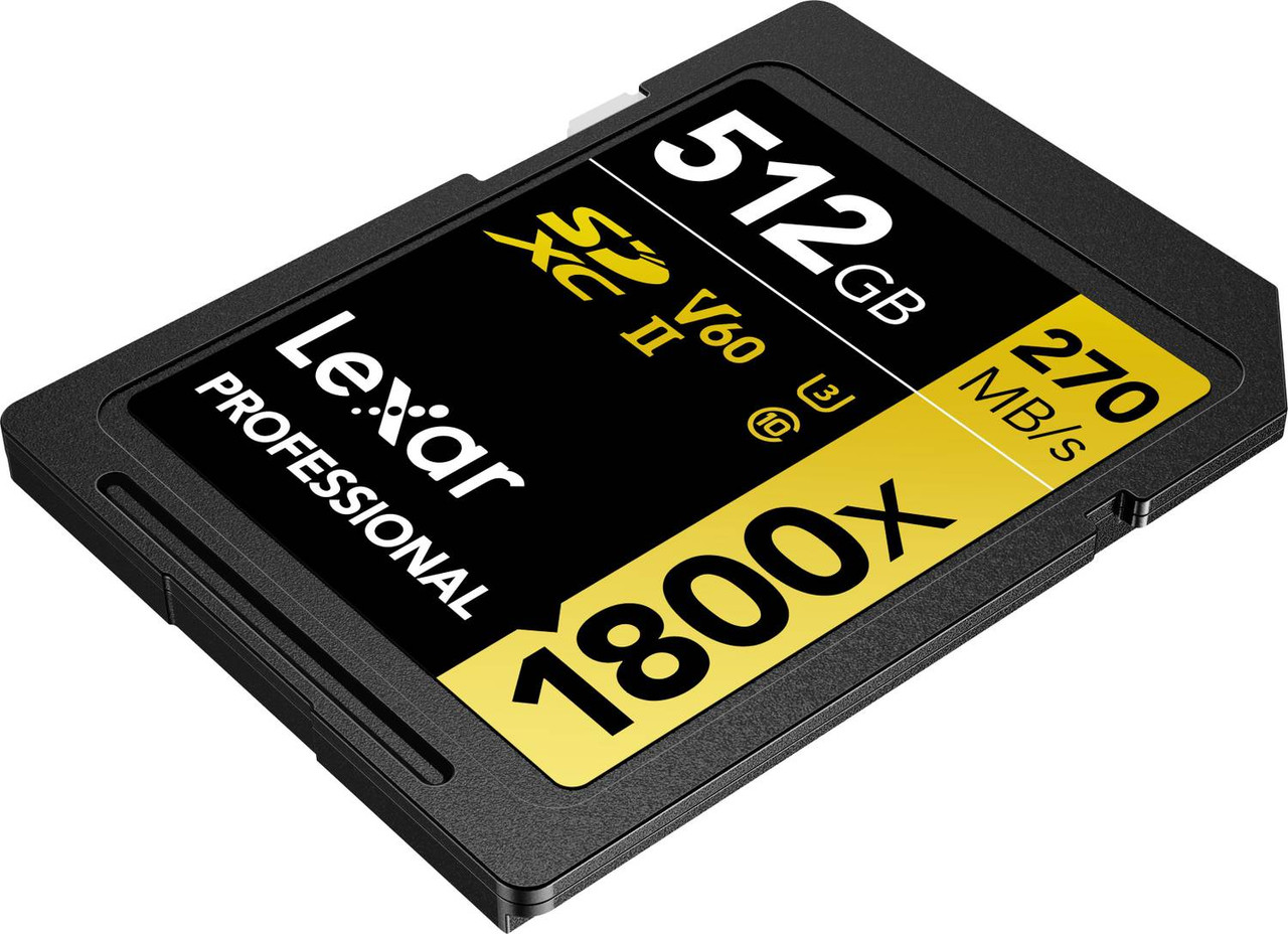 LSD1800512G-BNNNG | Lexar | 512GB UHS-II SDXC Memory Card