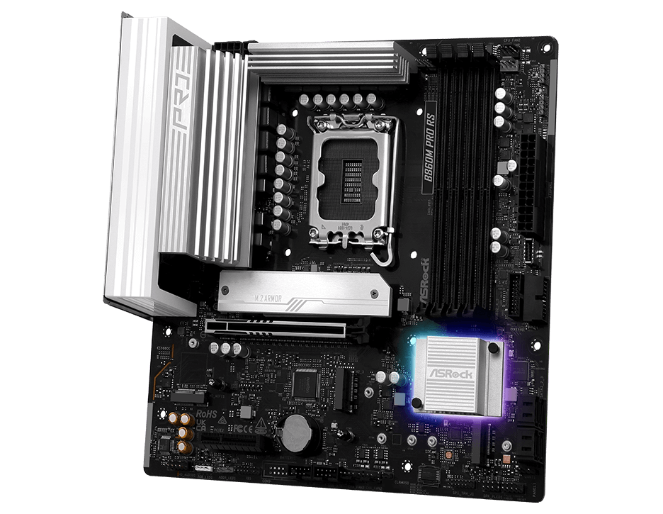 90-MXBRP0-A0UAYZ | ASRock | B860M LGA1851 Micro-ATX Motherboard