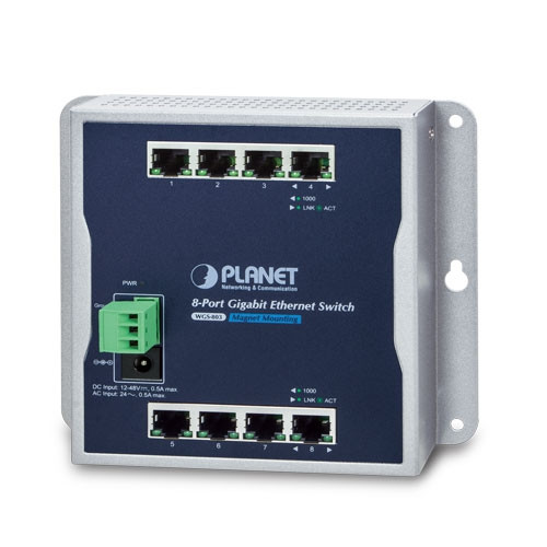 WGS-803 | Planet | 8-Port Gigabit Industrial Network Switch