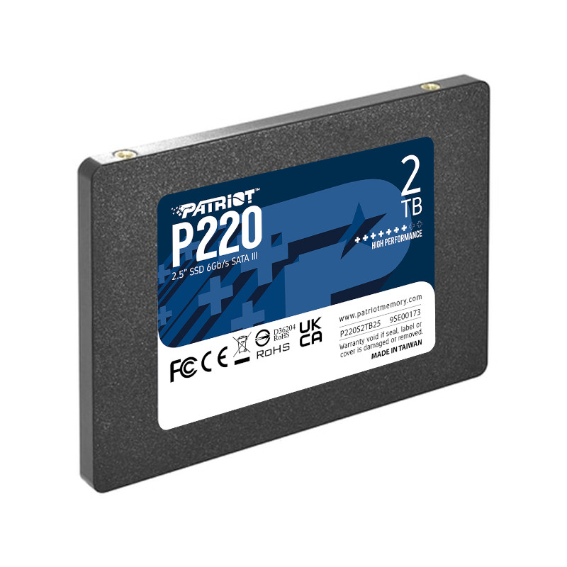 P220S2TB25 | Patriot | 2TB 2.5-Inch SATA Solid State Drive