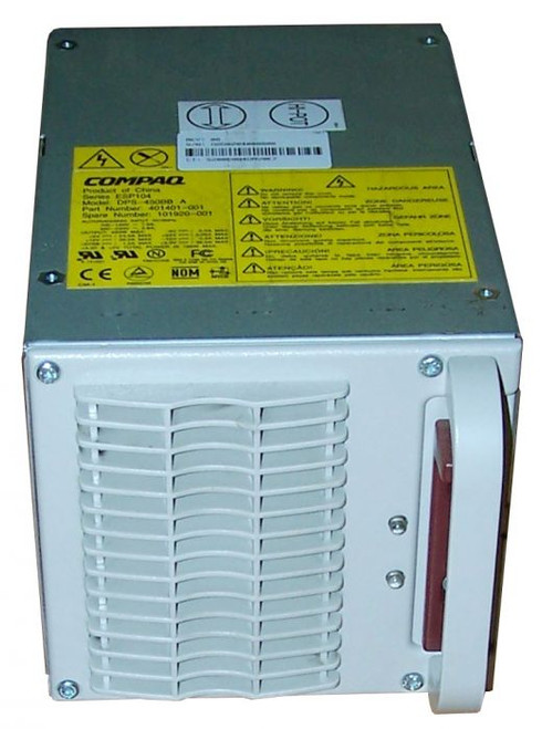 101920-001 | HP | 450-WATTS 100-240V AC REDUNDANT HOT-SWAPPABLE POWER SUPPLY WITH ACTIVE POWER FACTOR CORRECTION FOR PROLIANT DL580 G1