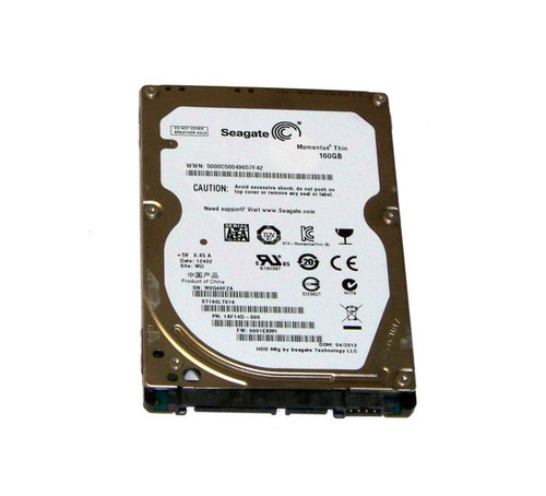 ST160LT016 | SEAGATE | MOMENTUS 160GB 2.5-INCH HARD DRIVE SATA 3GB/S 7200RPM 16MB CACHE