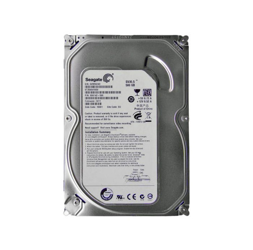 ST3500410SV | SEAGATE | SV35.5 500GB 7200RPM SATA 3GB/S 16MB CACHE 3.5-INCH HARD DRIVE