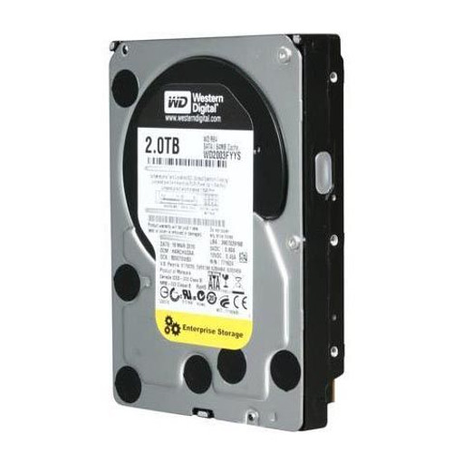 WD2003FYYS | WESTERN DIGITAL | Re4 2Tb 7200Rpm Sata 3Gb/S 64Mb Cache 3.5-Inch Enterprise Hard Drive