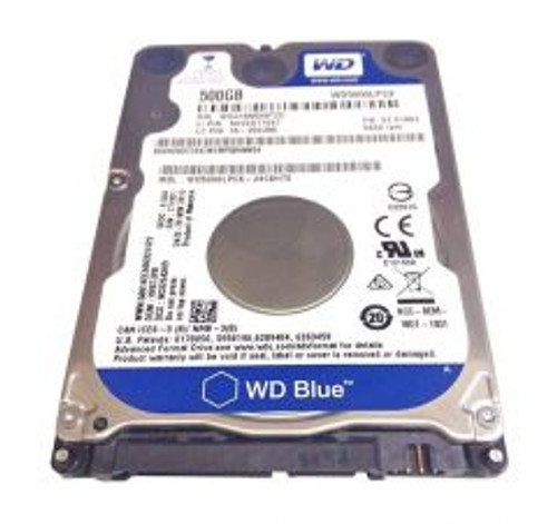WD5000LPCX | WESTERN DIGITAL | Blue 500Gb 5400Rpm Sata 6Gb/S 16Mb Cache (Rohs) 2.5-Inch Hard Drive