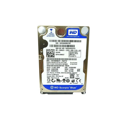 0RM067 | DELL | 160GB 5400RPM SATA 3GB/S 8MB CACHE 2.5-INCHHARD DRIVE
