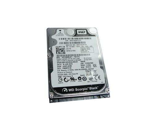 0J165G | DELL | 160GB 7200RPM SATA 3GB/S 16MB 2.5-INCH HARD DRIVE