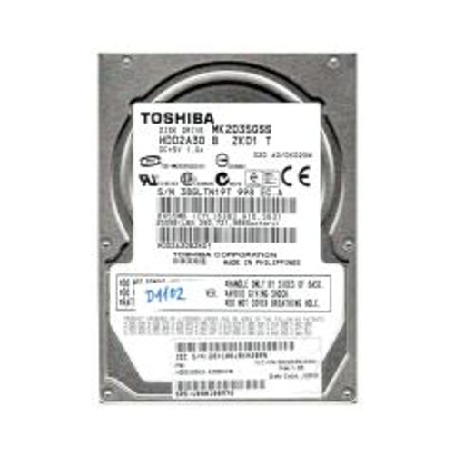 HDD2A30BZK01 | TOSHIBA | 200GB 4200RPM SATA 1.5GB/S 8MB CACHE 2.5-INCH HARD DRIVE