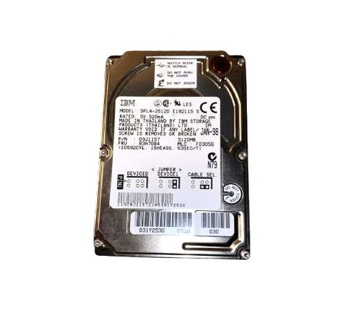 83H7084 | IBM | 5.1Gb 4800Rpm Ata-33 2.5-Inch Hard Drive