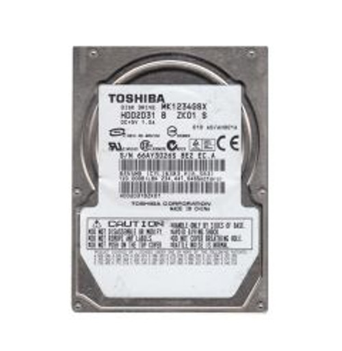 HDD2D31BZK01 | TOSHIBA | 120GB 5400RPM SATA 1.5GB/S 8MB CACHE 2.5-INCH HARD DRIVE