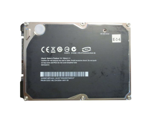 0A72033 | HITACHI | TRAVELSTAR 5K320 SERIES 320GB 5400RPM SATA 1.5GB/S 8MB CACHE (512) 2.5-INCH HARD DRIVE