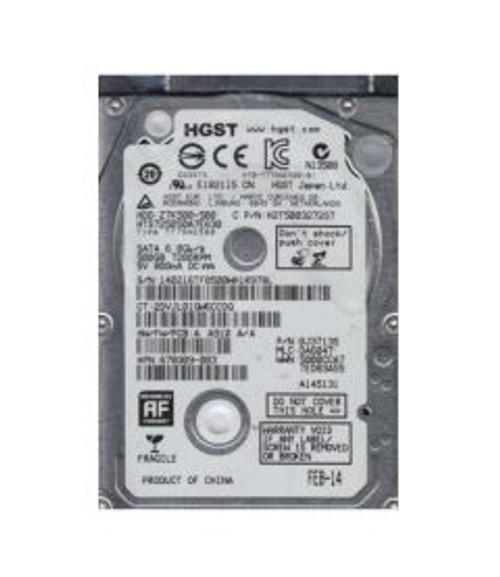 0J37135 | HGST | TRAVELSTAR Z7K500 SERIES 500GB 7200RPM SATA 6GB/S 32MB CACHE 512E 2.5-INCH HARD DRIVE 0J37135 | HGST | TRAVELSTAR Z7K500 SERIES 500GB 7200RPM SATA 6GB/S 32MB CACHE 512E 2.5-INCH HARD DRIVE