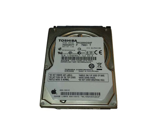 655-1551C | APPLE | 320GB 5400RPM SATA 3GB/S 8MB CACHE 2.5-INCH HARD DRIVE