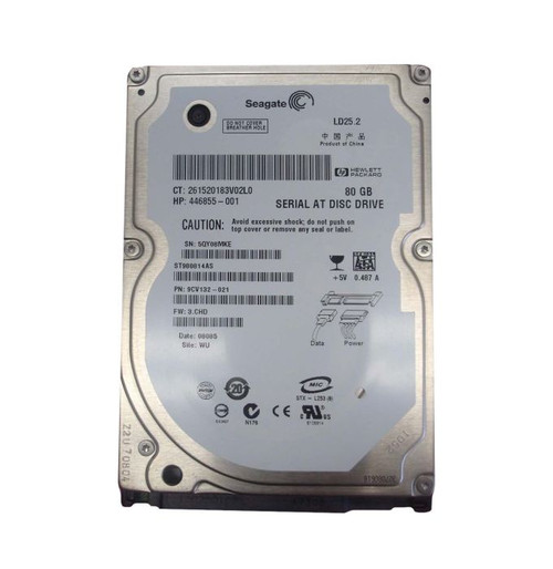 446855-001 | COMPAQ | 80GB 5400RPM SATA 1.5GB/S 2.5-INCH HARD DRIVE