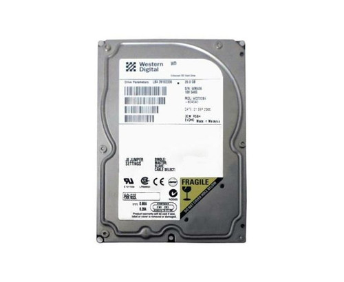 WD200BA-60AK | WESTERN DIGITAL | CAVIAR 200BA 20GB 7200RPM EIDE 2MB CACHE (CE) 3.5-INCH HARD DRIVE
