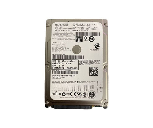 MJA2080BH | FUJITSU | MOBILE 80GB 5400RPM SATA 3GB/S 8MB CACHE 2.5-INCH HARD DRIVE